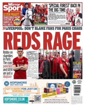 Daily Mirror Backpage