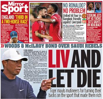 Daily Mirror Backpage