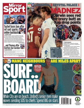 Daily Mirror Backpage