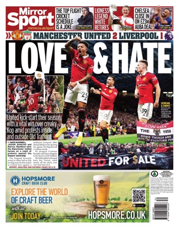 Daily Mirror Backpage