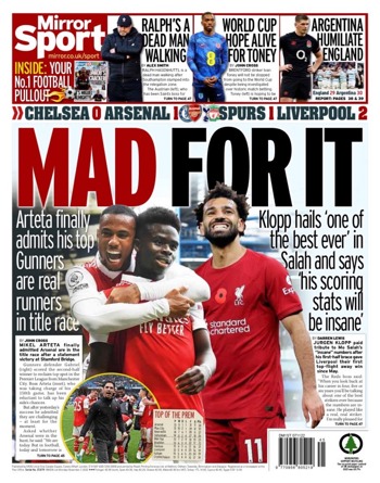 Daily Mirror Backpage