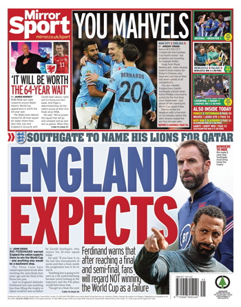 Daily Mirror Backpage