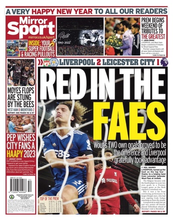Daily Mirror Backpage