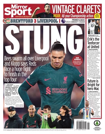 Daily Mirror Backpage