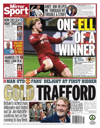 Daily Mirror Backpage