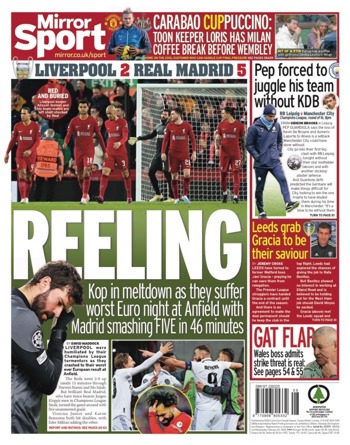 Daily Mirror Backpage