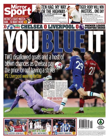 Daily Mirror Backpage