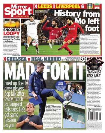 Daily Mirror Backpage