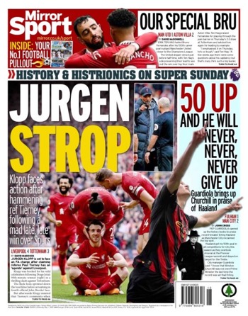 Daily Mirror Backpage