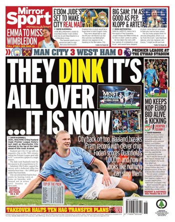 Daily Mirror Backpage