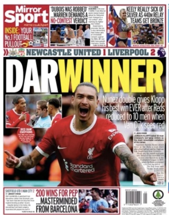 Daily Mirror Backpage