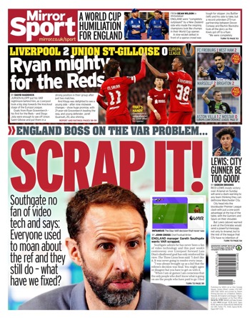 Daily Mirror Backpage