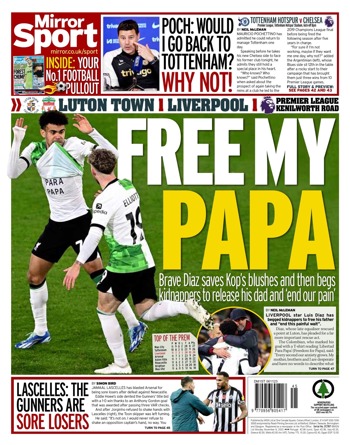 Daily Mirror Backpage