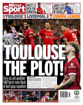 Daily Mirror Backpage