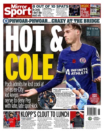 Daily Mirror Backpage