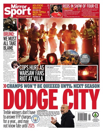Daily Mirror Backpage