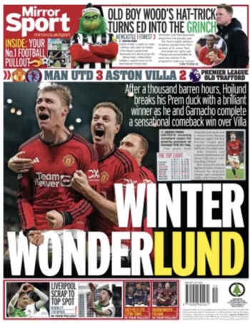 Daily Mirror Backpage