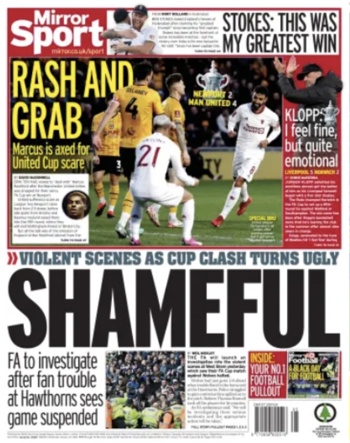 Daily Mirror Backpage