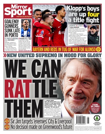 Daily Mirror Backpage