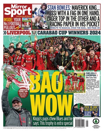 Daily Mirror Backpage