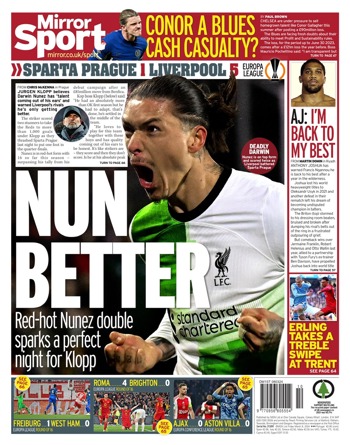 Daily Mirror Backpage