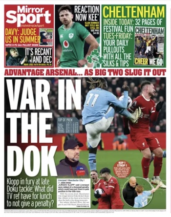 Daily Mirror Backpage
