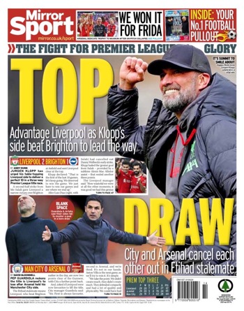Daily Mirror Backpage