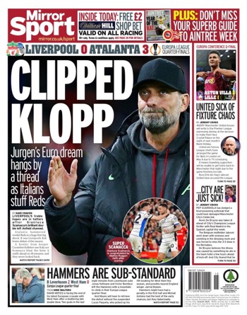 Daily Mirror Backpage