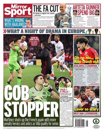 Daily Mirror Backpage