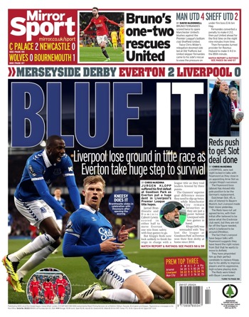 Daily Mirror Backpage