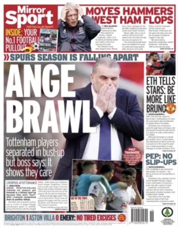 Daily Mirror Backpage