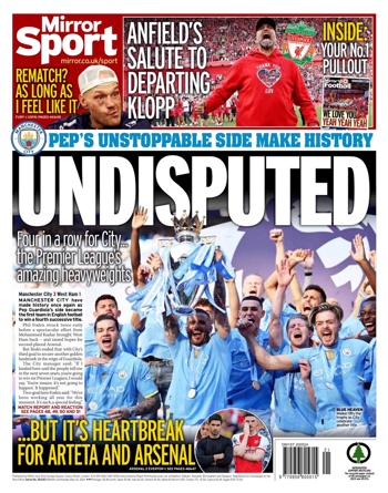 Daily Mirror Backpage