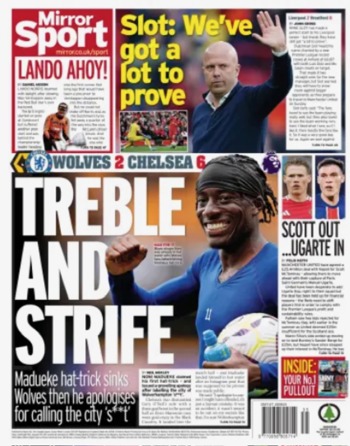 Daily Mirror Backpage
