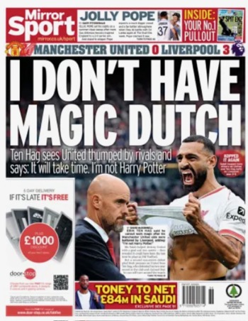Daily Mirror Backpage