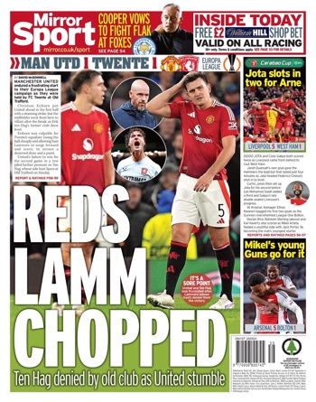 Daily Mirror Backpage
