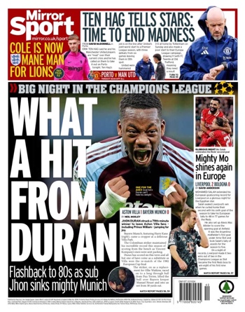 Daily Mirror Backpage