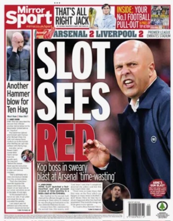 Daily Mirror Backpage