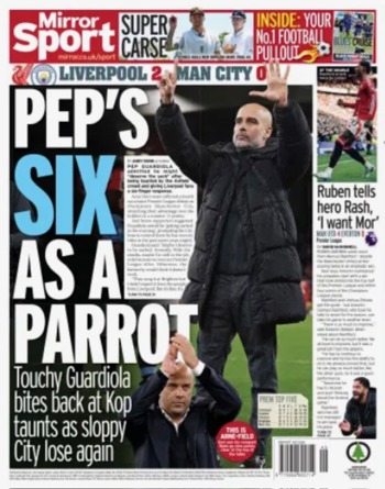 Daily Mirror Backpage