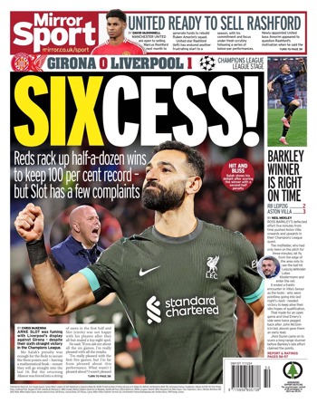 Daily Mirror Backpage