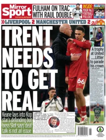 Daily Mirror Backpage
