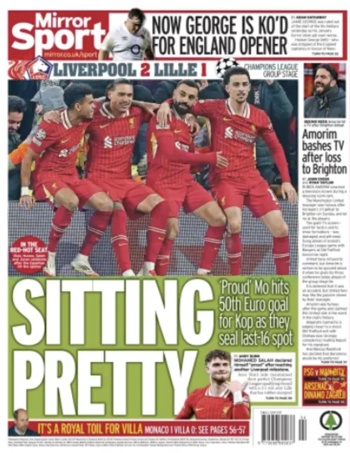 Daily Mirror Backpage