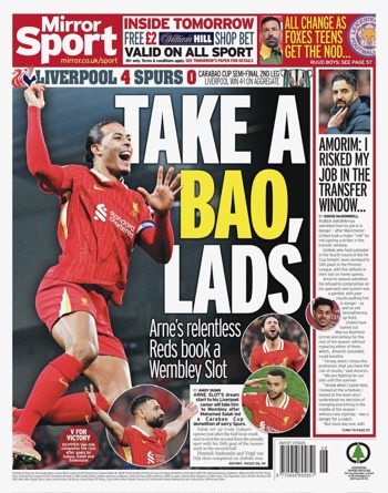 Daily Mirror Backpage