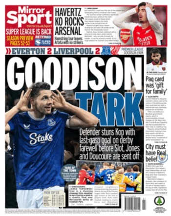 Daily Mirror Backpage
