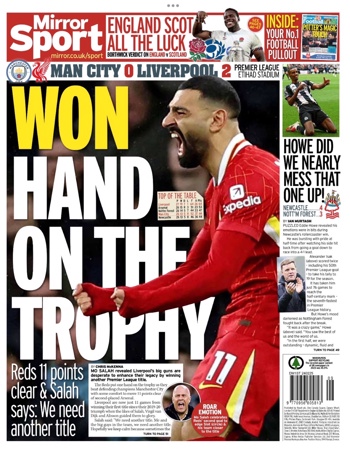 Daily Mirror Backpage