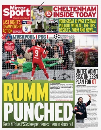 Daily Mirror Backpage