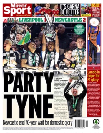 Daily Mirror Backpage