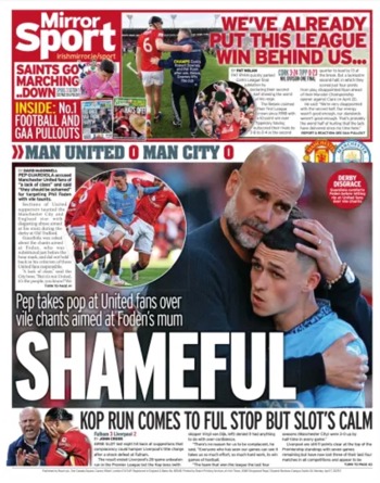 Daily Mirror Backpage