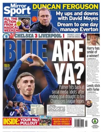 Daily Mirror Backpage