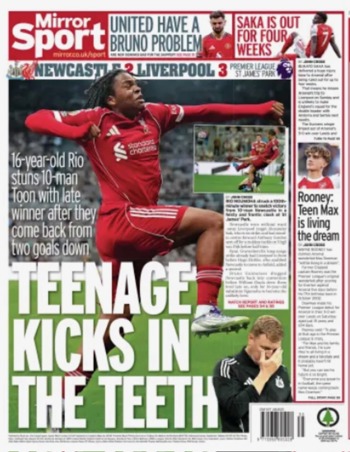 Daily Mirror Backpage
