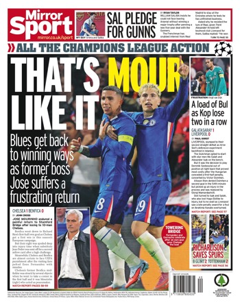 Daily Mirror Backpage